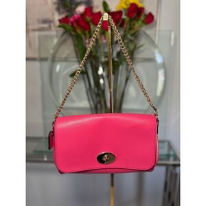 Vintage Hot Pink Coach Mini Shoulder Bag w/ Straps